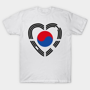 Korean Patriot Flag Series (Heart) T-Shirt